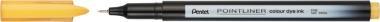 Pentel tűfilc SZÍNES Pointliner 0,4 mm – okkersárga